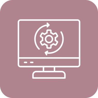 Ayarlama. Web simgesi basit illüstrasyon