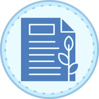 Kağıtsız simge, vektör illüstrasyonu basit tasarım