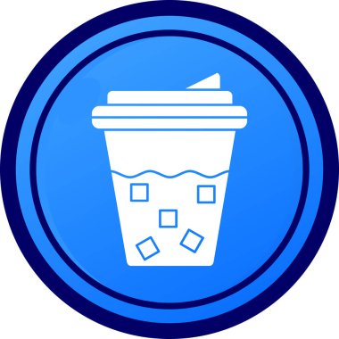 Bir fincan kahve ikonunun vektör çizimi