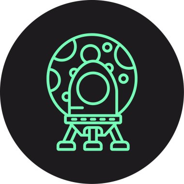 Bir robot simgesinin vektör illüstrasyonu