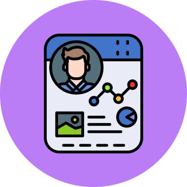 pazarlama simgesi vektör illüstrasyonu