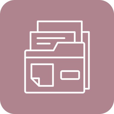 Dosya. Web simgesi basit illüstrasyon