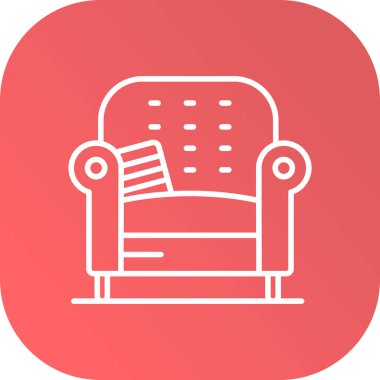 kanepe ikonu vektör illüstrasyonu