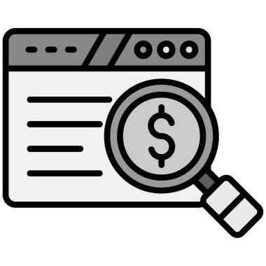 Kolayca düzenleyebilen ve düzenleyebilen Dolar Vektörü simgesi