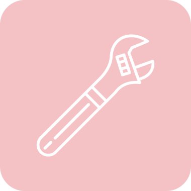 İngiliz anahtarı. Web simgesi basit illüstrasyon