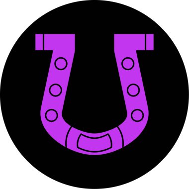 At nalı simgesi, vektör çizimi basit tasarım