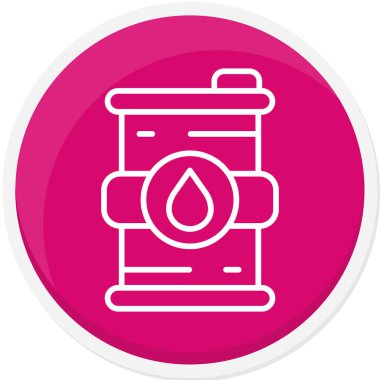 Petrol varil simge vektör çizim