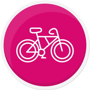 Bir bisiklet simgesinin vektör illüstrasyonu