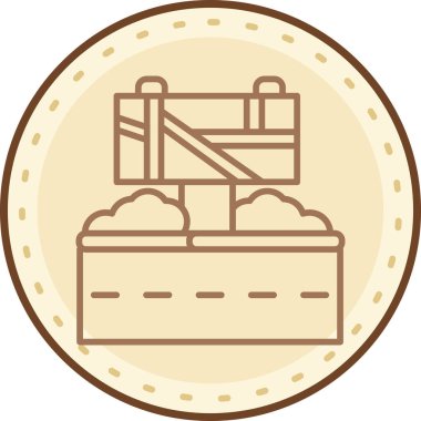 Altın sikkeli ahşap bir varilin arka planının vektör çizimi