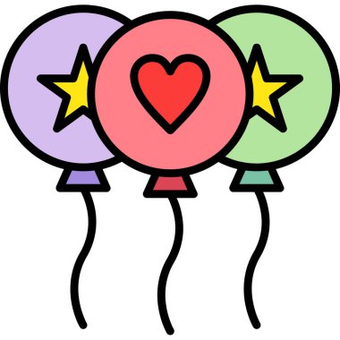 balon kalp aşk simgesi - özet biçiminde