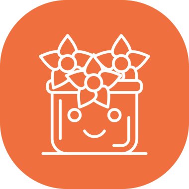 Mutlu hediyeler. Web simgesi basit illüstrasyon