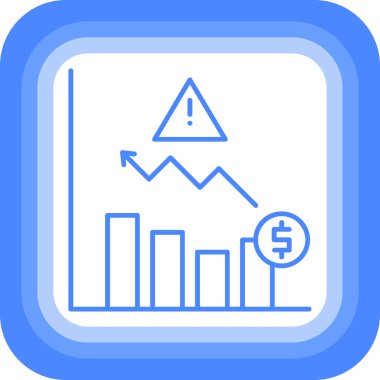 iş grafiği simgesi, vektör illüstrasyonu