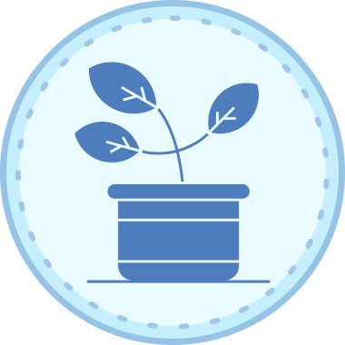 bitki simgesi vektör illüstrasyonu