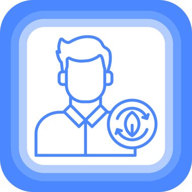 avatar erkek kullanıcı simgesi - özet biçimi