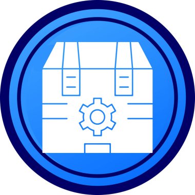 Teçhizat Web simgesi basit illüstrasyon