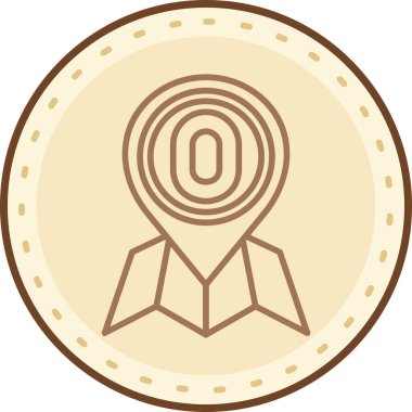 Rozet simge vektör çizim