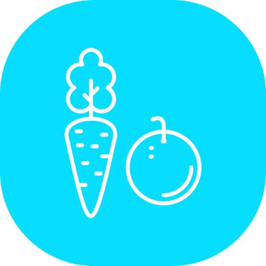 Gıda simgesinin vektör illüstrasyonu