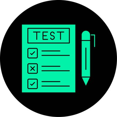 Deneme. Web simgesi basit tasarım