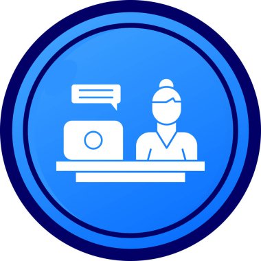 Bir bilgisayarın vektör illüstrasyonu