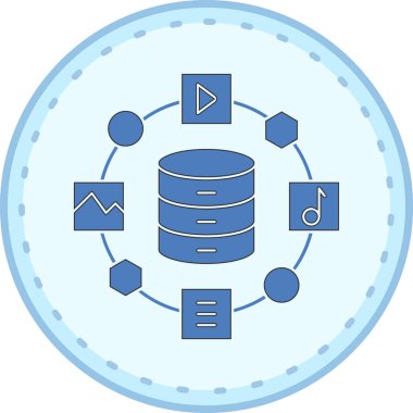Web simgesi, teknoloji kavramının vektör illüstrasyonu