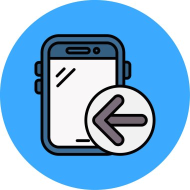 cep telefonu ikonu vektör illüstrasyonu