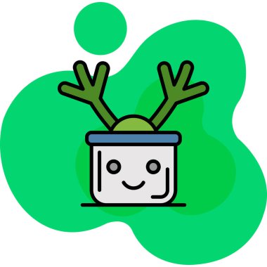 Noel süsleme simgesi, basit tasarım vektörü çizimi