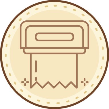 Çizgi film simgesinin vektör çizimi