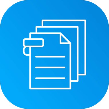 belge simgesi vektör illüstrasyonu