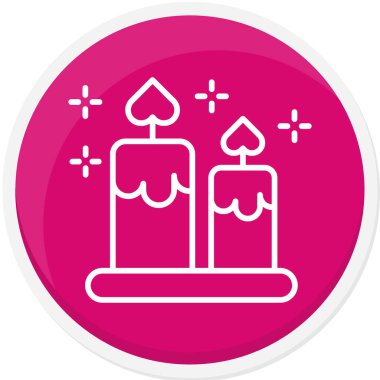 Mum simgesi, basit vektör illüstrasyonu