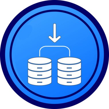 Sunucu Vektörü Şekil Simgesi Tasarımı