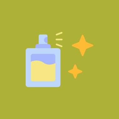 Şişe ve yıldız şeklinde bir sıvı.