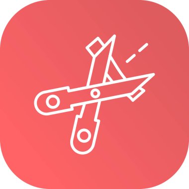 Soyut arkaplanda uçak simgesi izole edildi