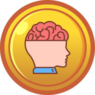 beyin yaratıcı vektör çizimi tasarımı