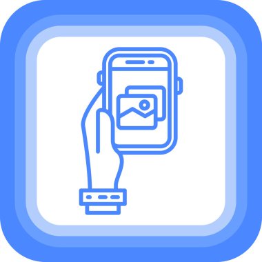 Mobil uygulama simgesinin vektör illüstrasyonu