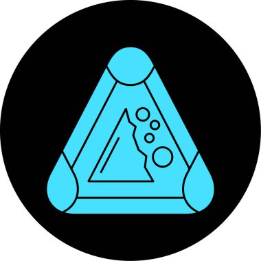 Bir piramit simgesinin vektör çizimi