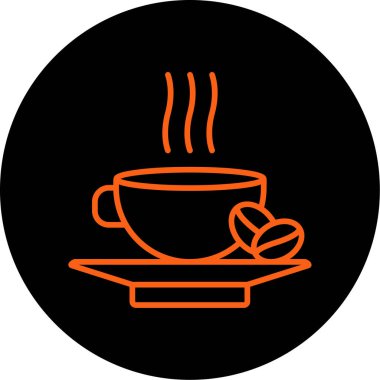 Kahve fincanı. Web simgesi