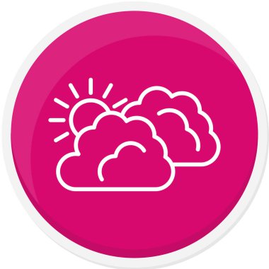 Bulut simgesi vektör illüstrasyonu