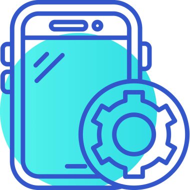 cep telefonu ikonu vektör illüstrasyonu