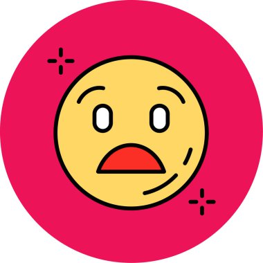 emoji. Web simgesi basit illüstrasyon