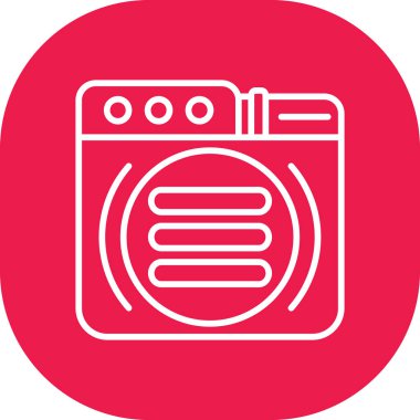 Mutfak fırınının vektör çizimi