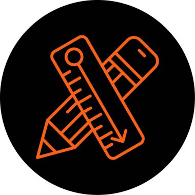 Moda biçimi izole edilmiş arkaplanda kalem simgesi