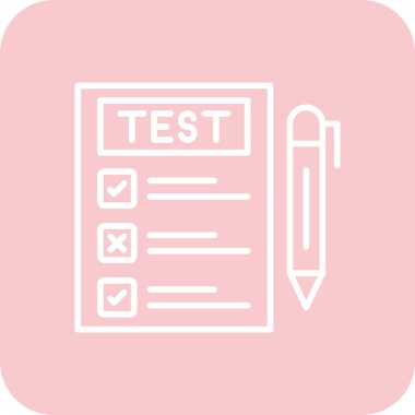 Kontrol listesi simgesi vektör illüstrasyonu