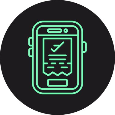 mobil vektör simgesi modern basit vektör çizimi