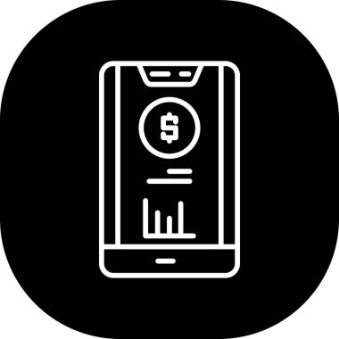 Vektör Mobil simge illüstrasyonu