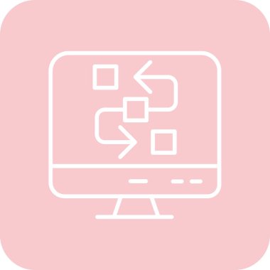 seo modern simgesinin vektör illüstrasyonu