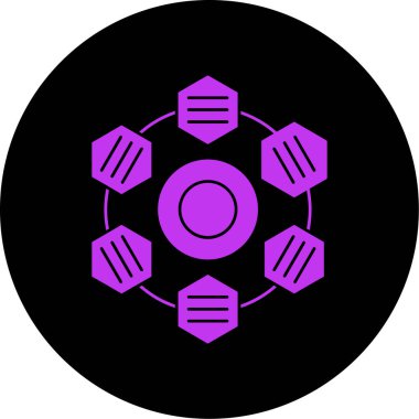 Modern simgenin vektör illüstrasyonu