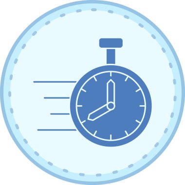 Saat. Web simgesi basit illüstrasyon