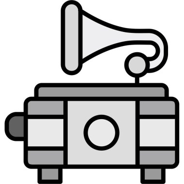 Konuşmacı. Web simgesi basit tasarım