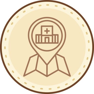 Rozet simge vektör çizim