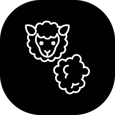 Kişisel ve ticari kullanım için vektör koyun simgesi.